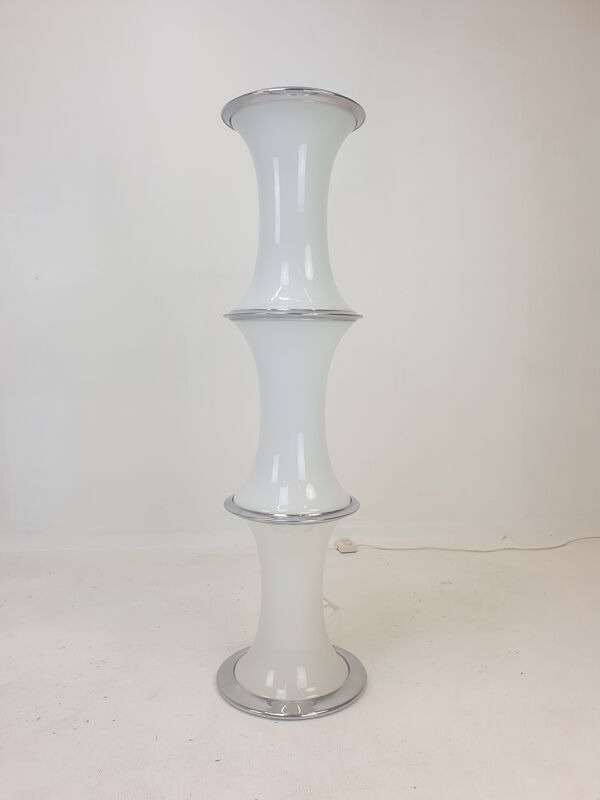 Lampadaire en bambou par Enrico Tronconi pour Vistosi, années 1970