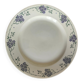 Flat round flat porcelain from Gien