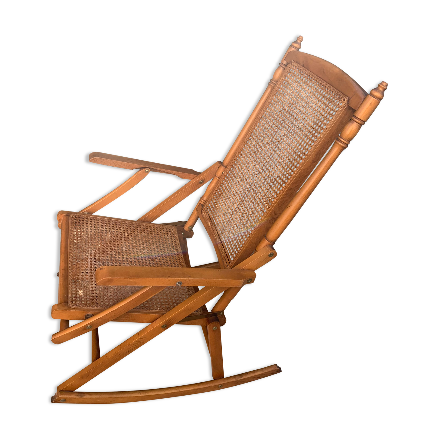Vintage folding rocking chair