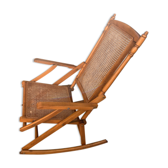 Fauteuil à bascule pliant vintage