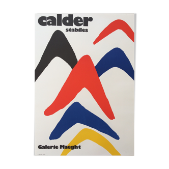 Alexander Calder Stabiles Galerie Maeght 1971. Original exhibition poster