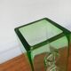 Brutalist glass block vase from the mid-century space age, 1960s