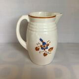 Antique pitcher jug with stencil pattern
