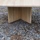 Set of 3 travertine trundle coffee tables from the 70s