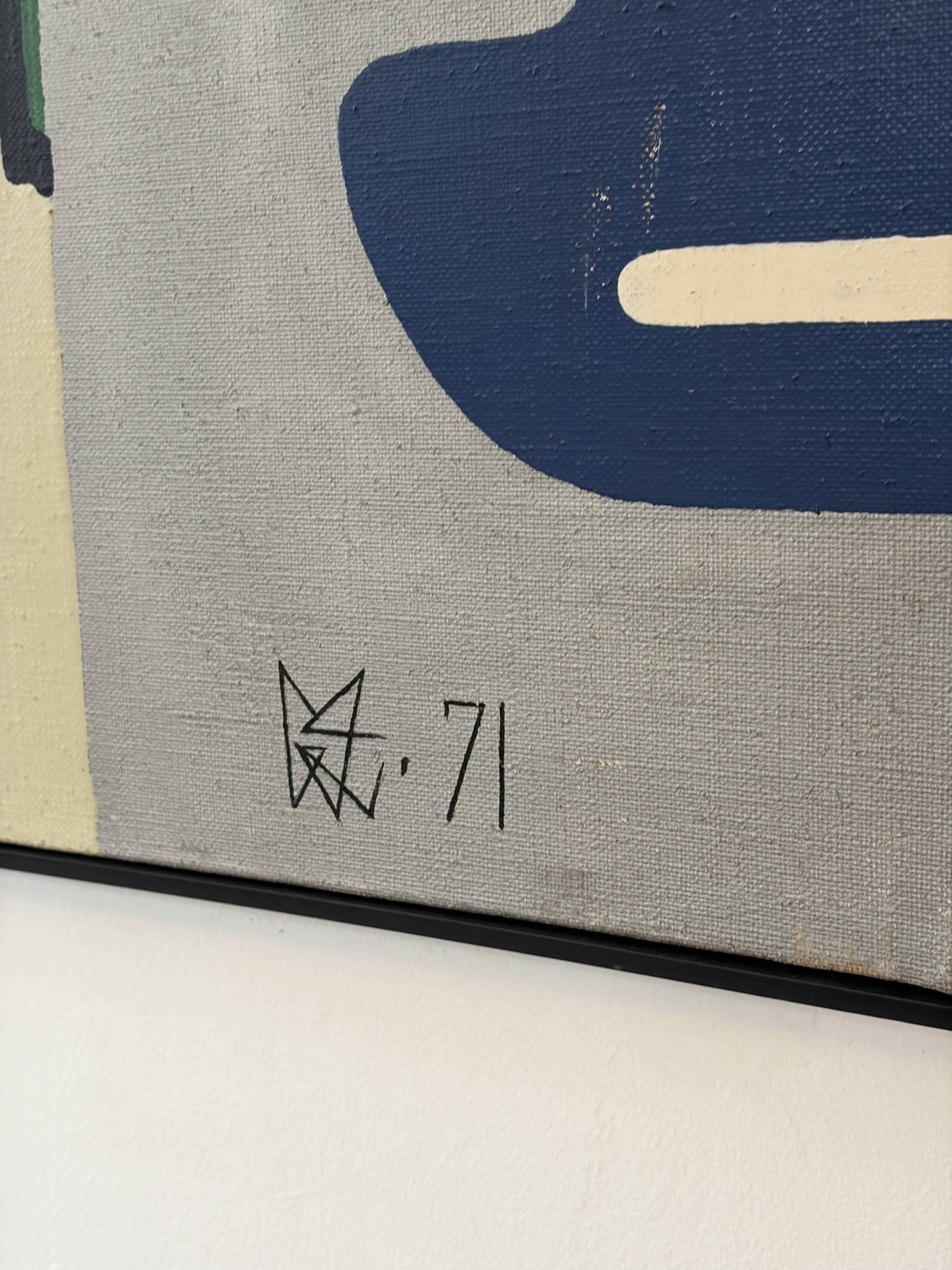 Abstract oil on canvas 1971