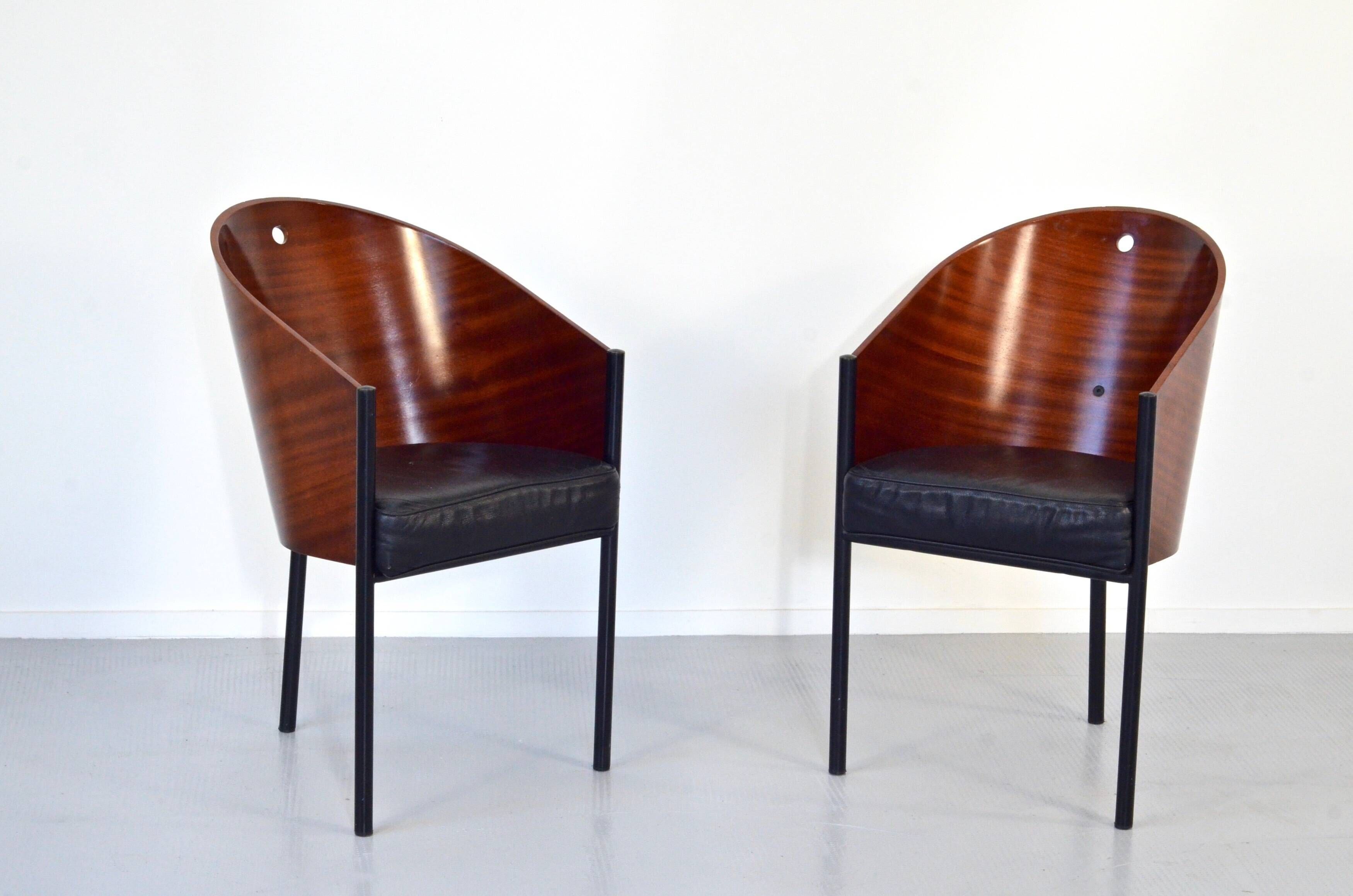 Set Of 2 Vintage Iconic 'Costes' Chairs By Philippe Starck