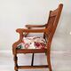English style armchair in solid wood