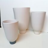3 Nesting vases in fine pottery