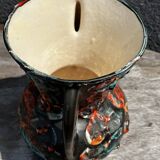 Rocaille Amphora Vase - Fat Lava Origin Vallauris or West Germany H 28 cm