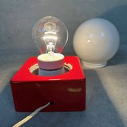 Lampe vintage de table/mur – porcelaine et opaline