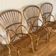 Lot 4 chaises rotin d'Audoux & Minnet