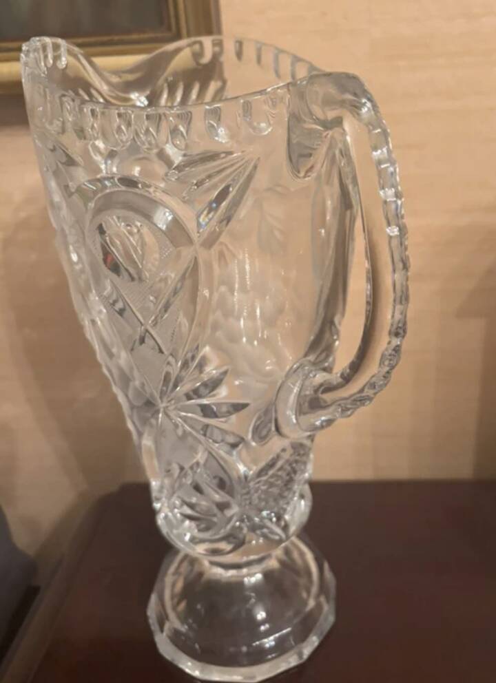 cut crystal carafe 1880-1910