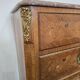 Louis XV chest of drawers in marquetry and gilded bronze - Marble top