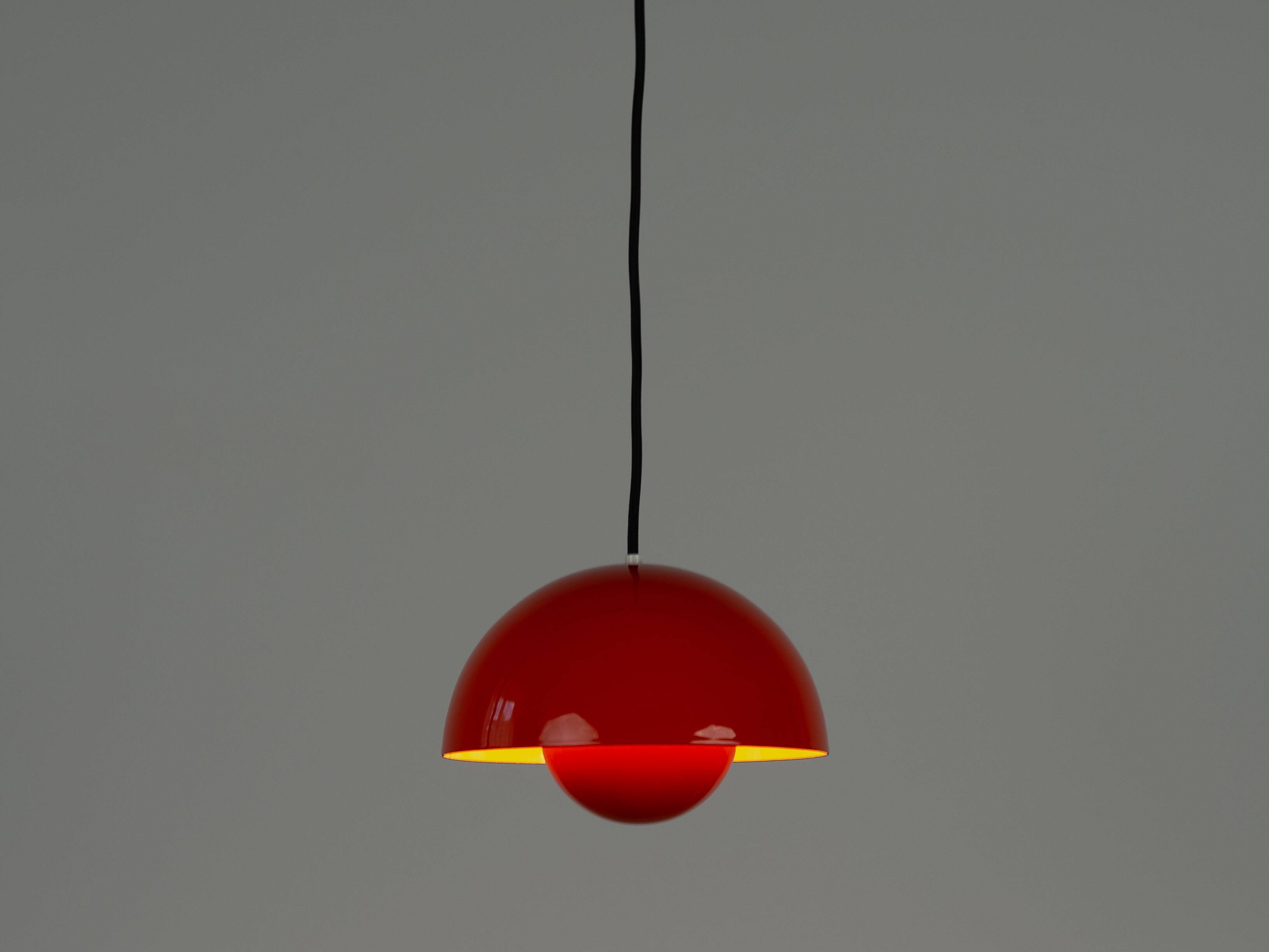 Paire de lampes vintage Flowerpot danoises par Verner Panton, Louis Poulsen 1968