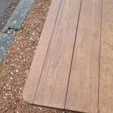 Rustic restaurant bistro table in solid oak, 1900 period - 1m85