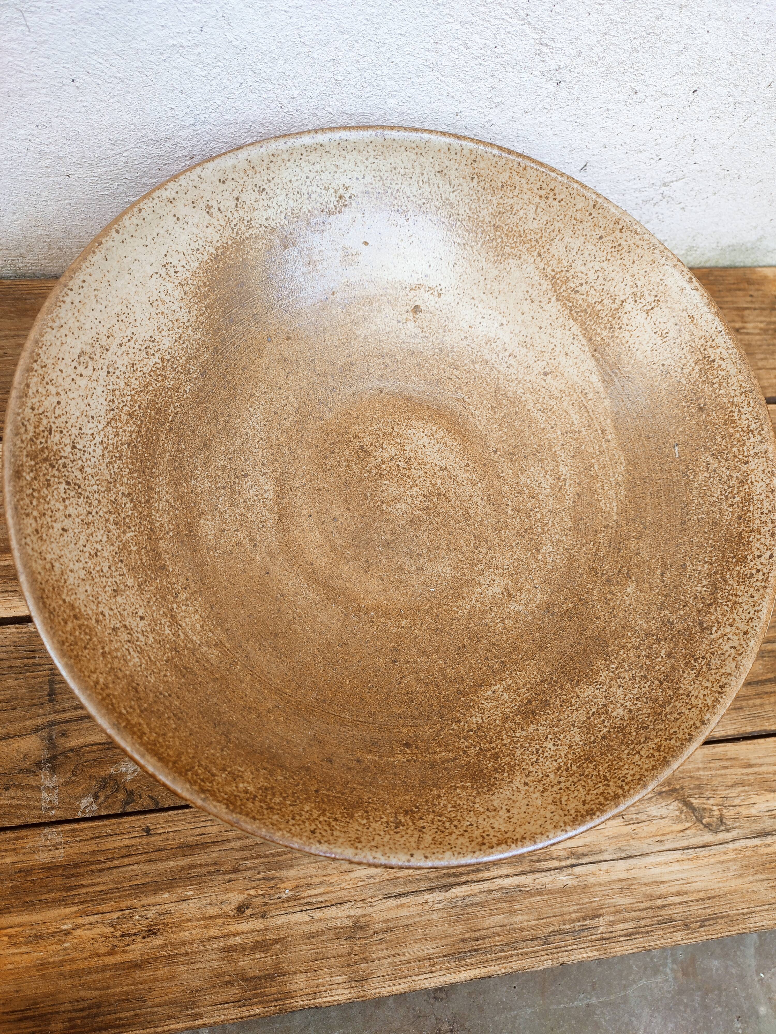 Sandstone cup by Puisaye Nathalie and Christophe Hurtault