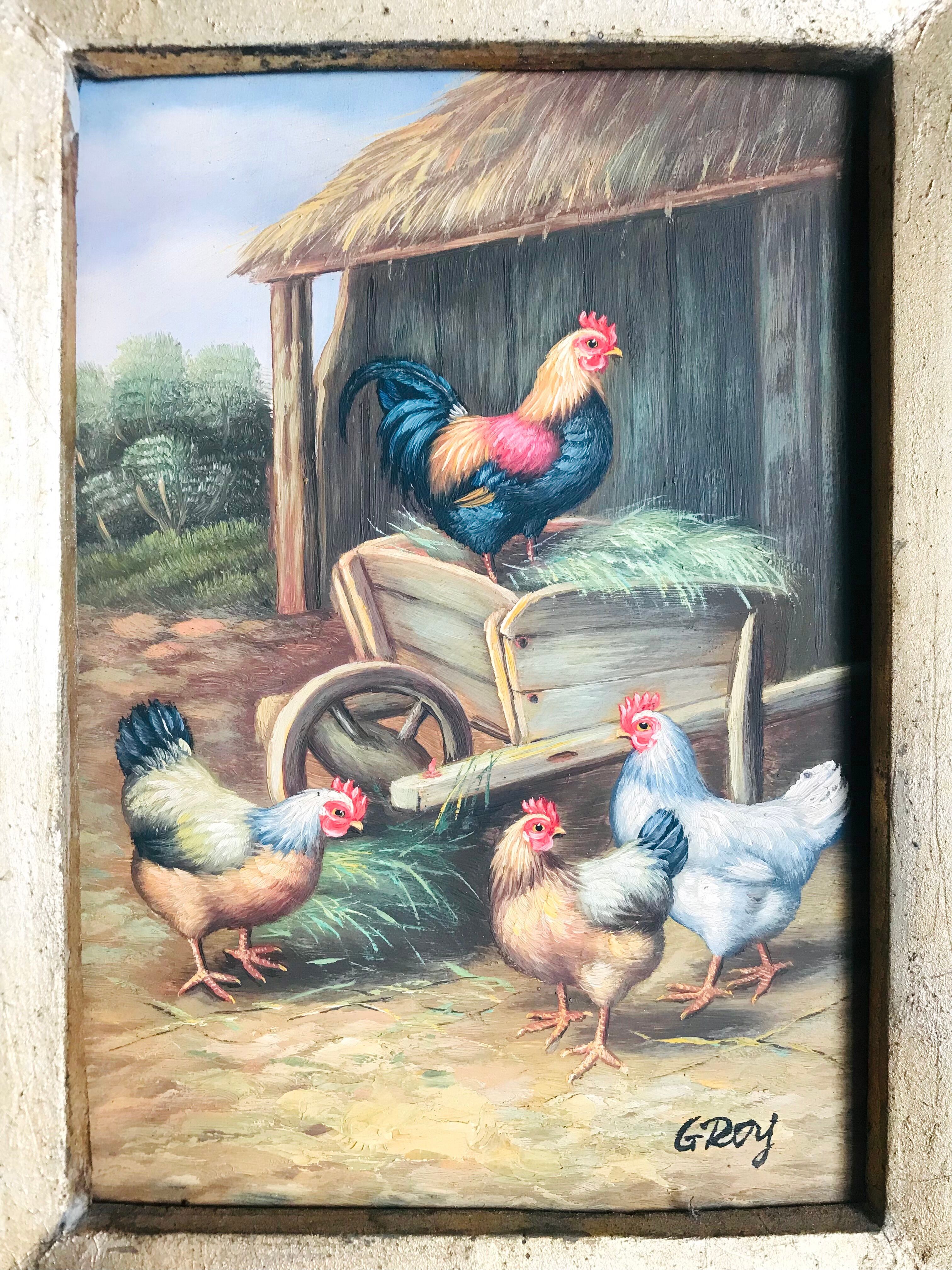 Table "Chicken coop" signed