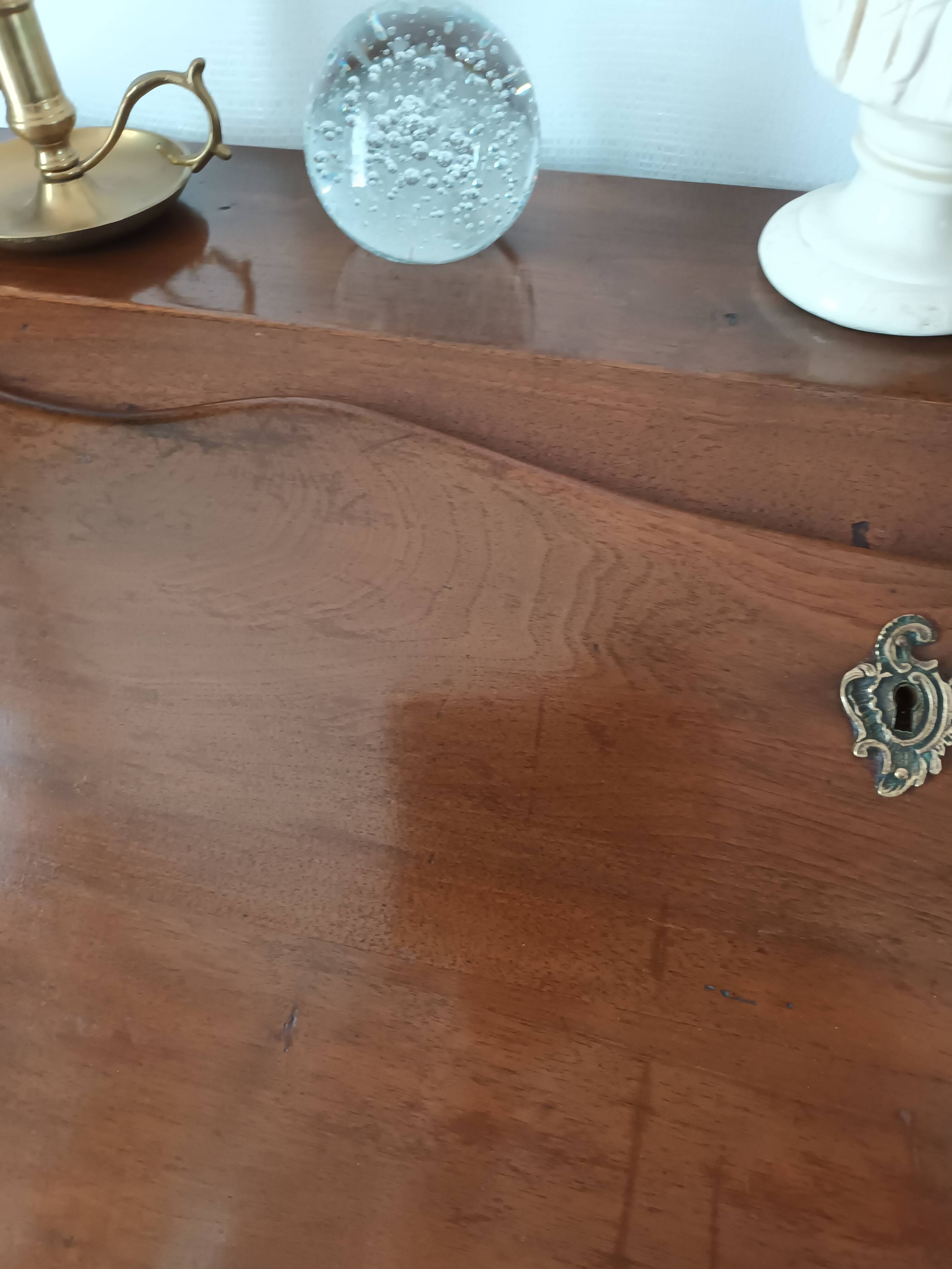 Louis XV style sloped secretary, 18th century.