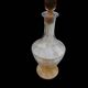 Amber liquor service 1930 glass and faceted carafe