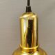 Small golden Danish hanging lamp in metal and brass.