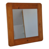 Miroir en bois années 70 pin
