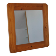 Miroir en bois années 70 pin