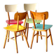 Chaises de salle à manger de Ton, années 1950.
