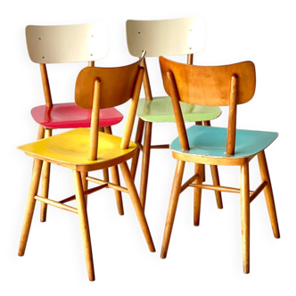 Chaises de salle à manger de ton, 1950'