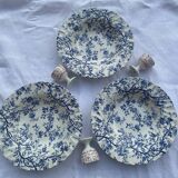 Lot de 3 coquetiers  anglais en faïence