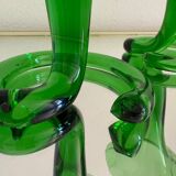 Blown glass cone vases from the 60s