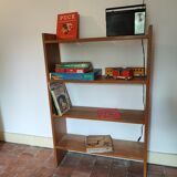 Bookcase wooden shelf 60s/70s