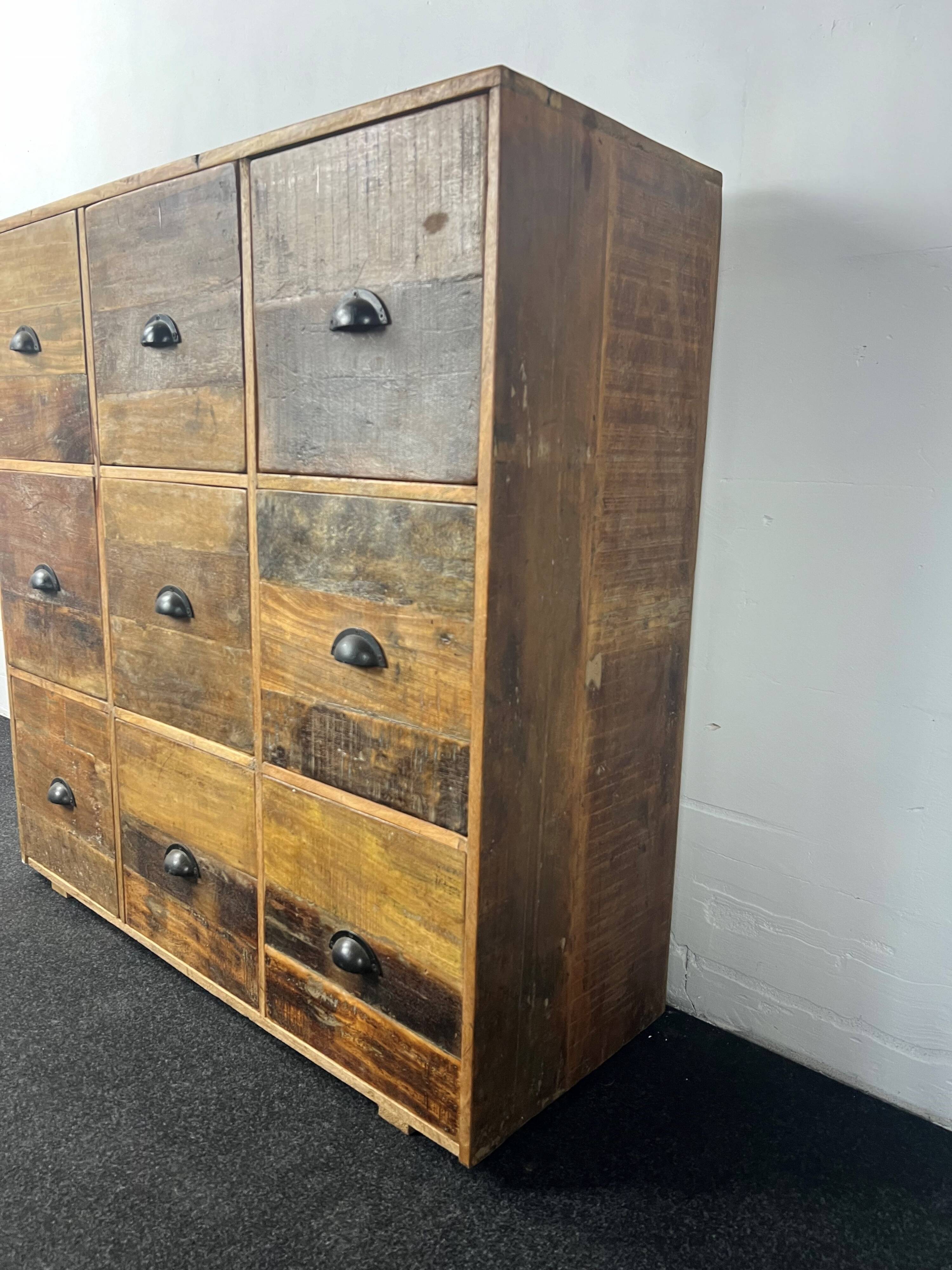 Antique wooden chest of drawers