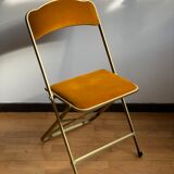 Velvet folding chair
