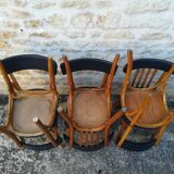 12 mismatched bistro chairs