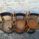 12 mismatched bistro chairs