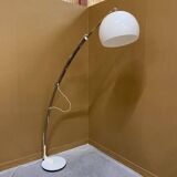 Vintage Reggiani telescopic floor lamp in chromed metal, 1970