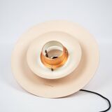 Lampe suspendue en cuivre vintage danoise par Form light, années 1980.