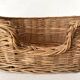 Woven wicker basket for cat or dog