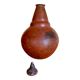 Handmade terracotta sake bottle vase