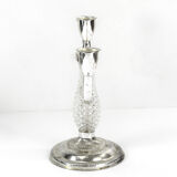 1970s three-point plated candlestick, La Pierre, France