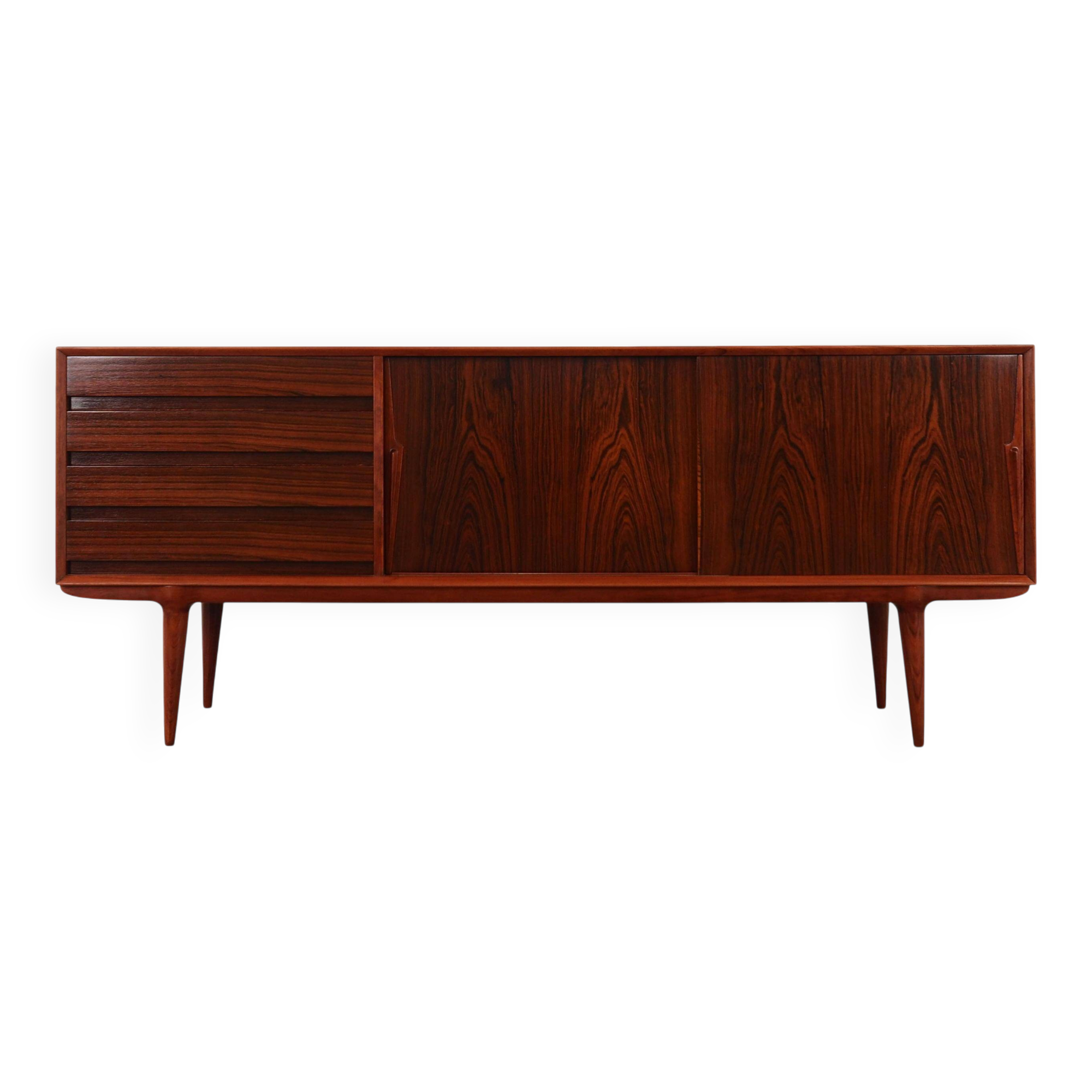 Rosewood sideboard, Danish design, 1970s, manufactured by Omann Jun