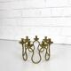 Scandinavian brass candle holder by Lars Holmström, Sweden 1950s