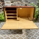 Bar cabinet on wheels