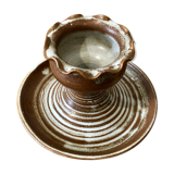 Stoneware candle holder