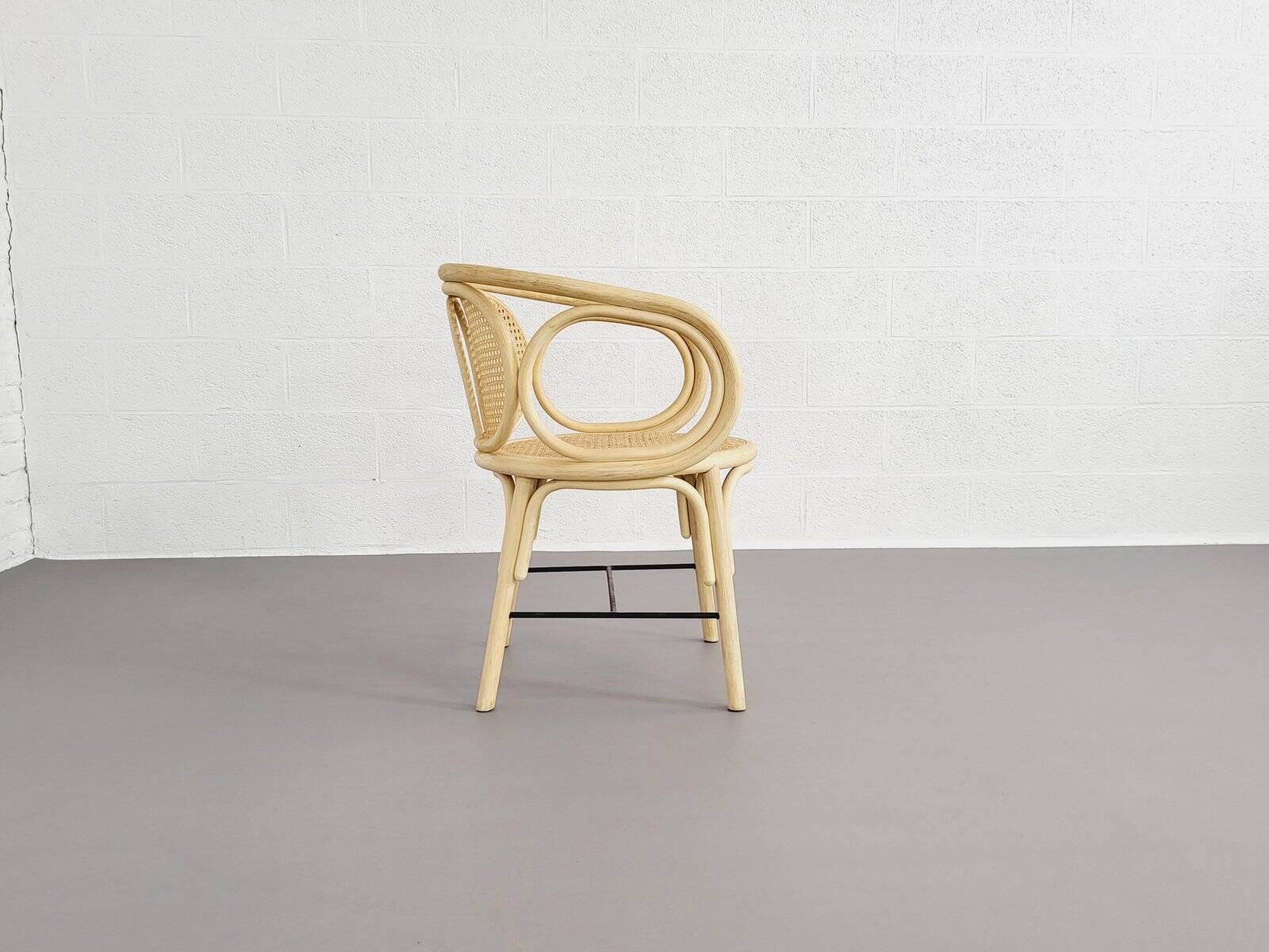 Fauteuils en rotin et cannage, set de 2