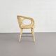 Fauteuils en rotin et cannage, set de 2