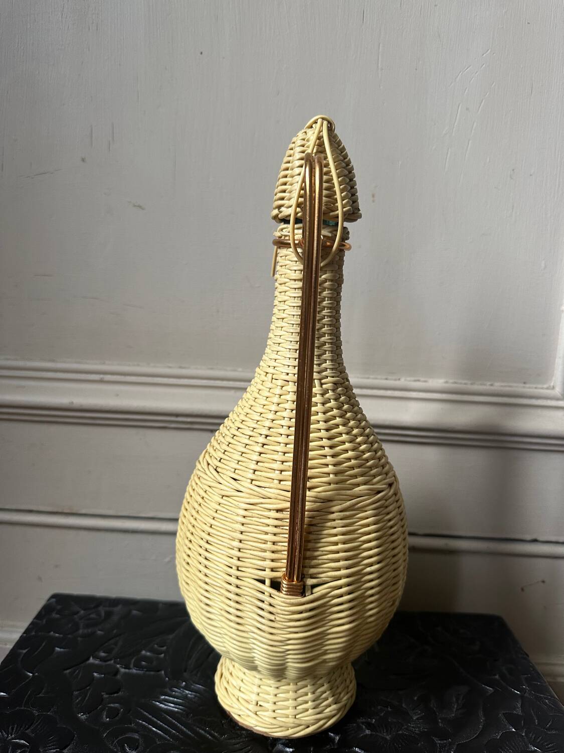 Scoubidou bottle from the 60s