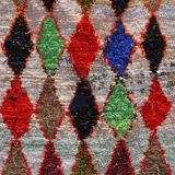 Carpet Moroccan boucherouite 110 x 148 cm
