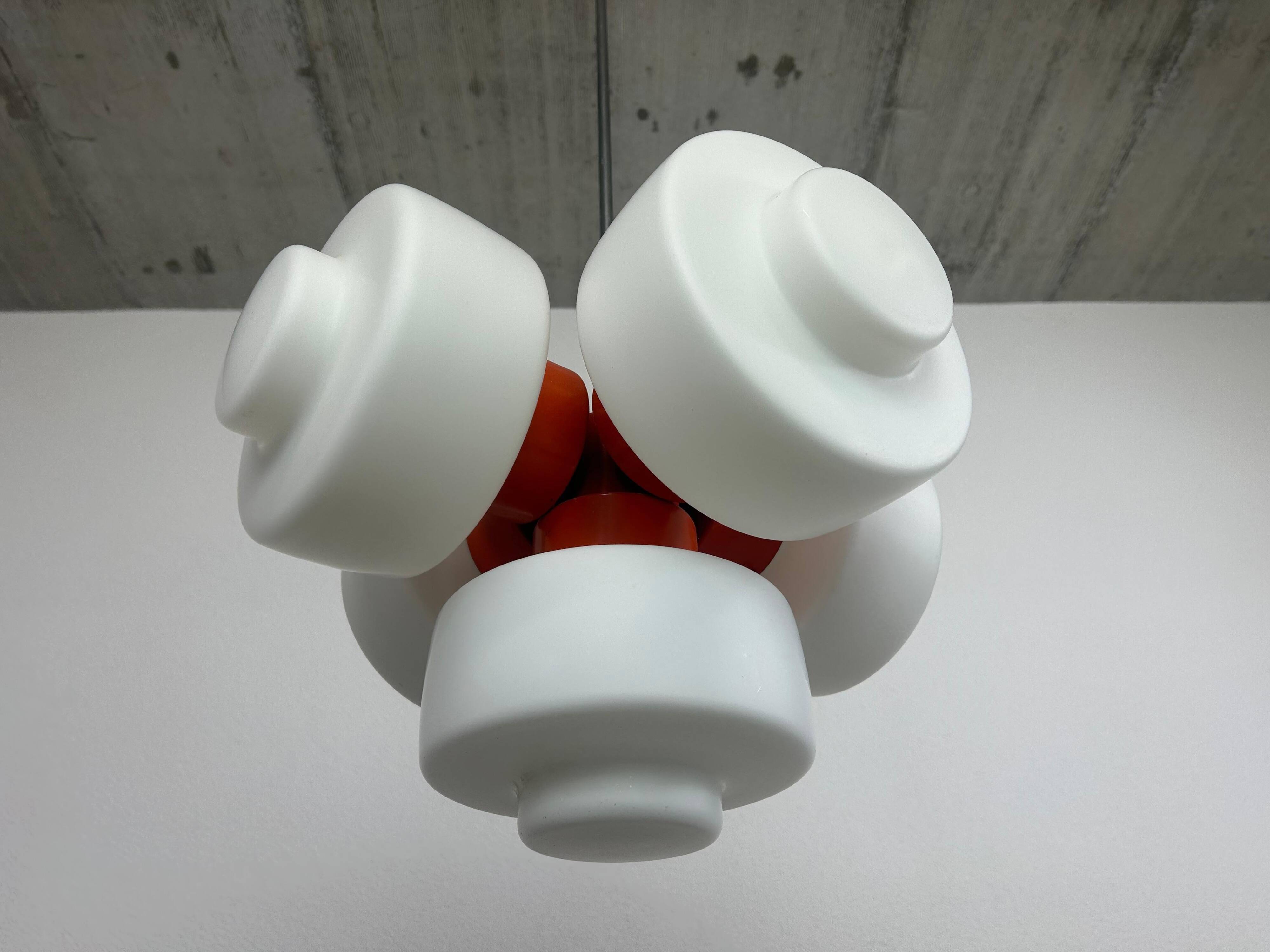 Orange lustre model 81501 by Josef Hurka for Napako