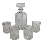 Whisky decanter 900 ml and 4 glasses 230 ml